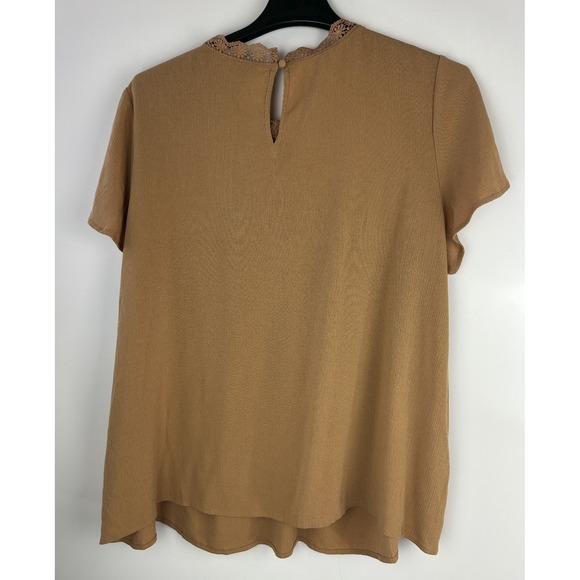 Torrid Washable Crinkle Gauze Yoke Flutter SS Top Plus Size 2 2X Boho Festival - Picture 7 of 14